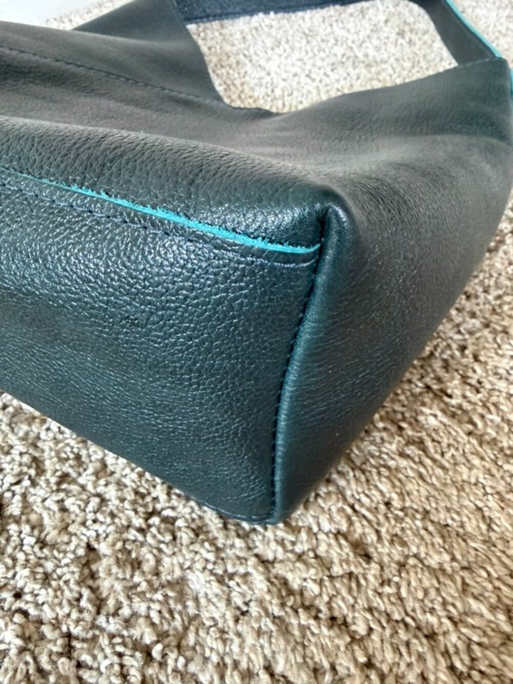 🆕 Portland Leather Naomi Bag Large - BOREAL 💙💚 - Picture 6 of 9